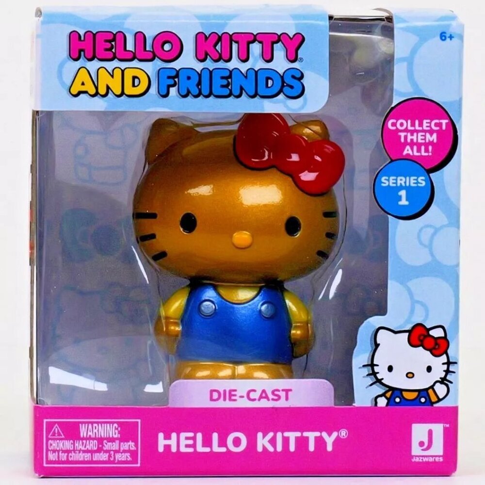 Sanrio Hello Kitty and Friends Die - Cast‎ Figure - Gold Hello Kitty Figurine